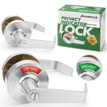 ANNFUZ Privacy Lever Lock with in-Used Or Vacant Indicator Bathroom Handle Door Lock with Occupied Sign for Men/Woman Restrooms Commerical ANSI Grade