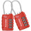 Puroma 2 Pack TSA Lock Lock Approved Luggage Combination Combination Locks Code Code Code Bloqueo con cuerpo de aleacin de zinc para la maleta Toolb 1