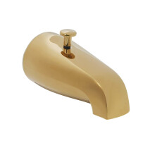 Westbrass E531D-12R-01 5-1/4"""" omstelling kuipuitloop met 1/2"""" of 3/4"""" IPS aansluiting aan de achterkant, 1 verpakking, gepolijst messing