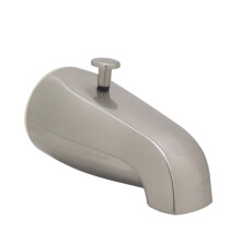 Westbrass E531D-12R-07 5-1/4"""" omstelling kuipuitloop met 1/2"""" of 3/4"""" IPS aansluiting aan de achterkant, 1-pack satijnnikkel