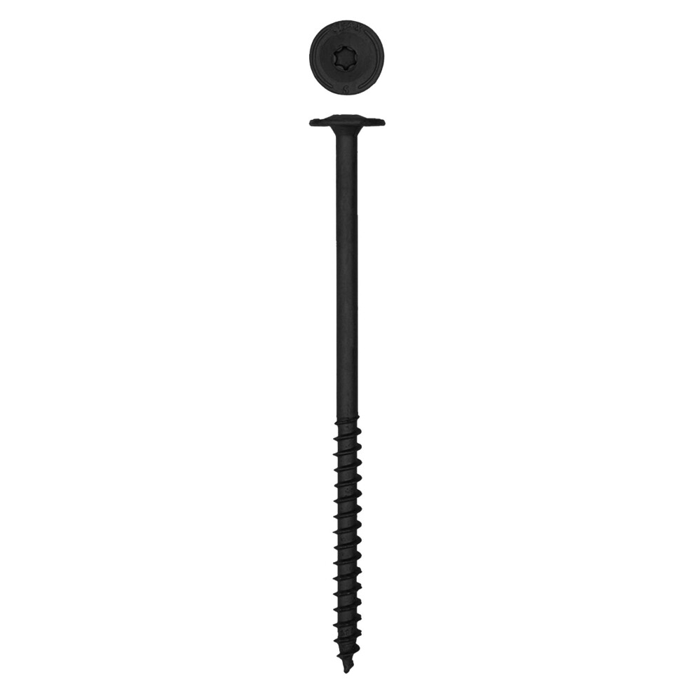 SPAX 1/4"""" x 5"""" Exterior Washer Head Structural Wood Lag Screws Powerlags Torx T-Star (50 EA) Bit Included Heavy Duty Rust Resistant