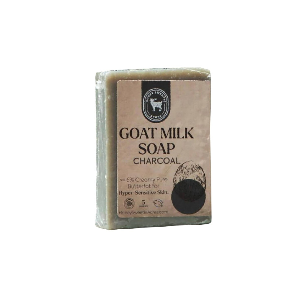 Honey Sweetie Acres Swiezo Z Kozy Wszystkie Naturalne Nawilzanie 5 Uncji Recznie Robionego Weglowego Koziego Mydla-image