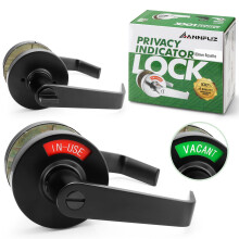 ANNFUZ Privacy Lever Lock with in-Used Or Vacant Indicator Bathroom Handle Door Lock with Occupied Sign for Men/Woman Restrooms Commerical ANSI Grade
