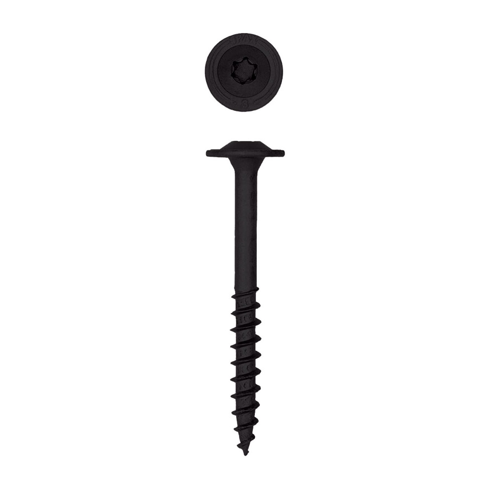 SPAX 5/16"""" x 3"""" Exterior Washer Head Structural Wood Lag Screws Powerlags Torx T-Star (50 EA) Bit Included Heavy Duty Rust Resistant
