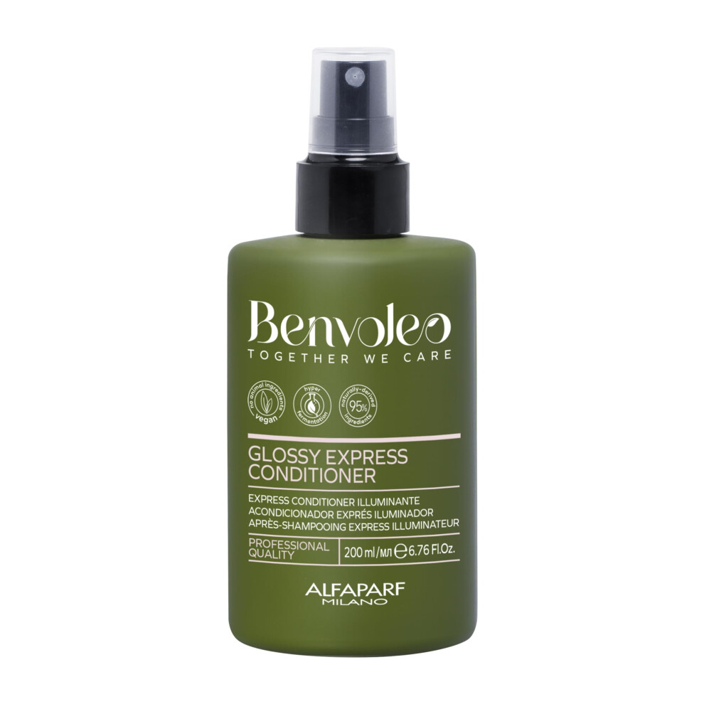 Alfaparf Milano Light Benvoleo Glossy Express Conditioner For Dull Hair - Clean Vegan Sustainable Hair Care - Provides Softness And Radiance - Paraffin Fr
