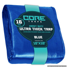 Core Tarps Extra Heavy Duty 16 Mil Tarp Cover Vodotesn Poly plachta odoln proti UV zren a roztren s vyztuenmi okraji pro stren kempingov c