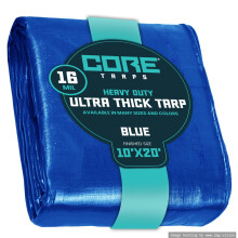 Core Tarps Extra Heavy Duty 16 Mil Tarp Cover Vodotesn Poly plachta odoln proti UV zren a roztren s vyztuenmi okraji pro stren kempingov c