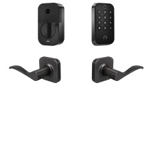 Yale Asegur el teclado Lock 2 con Bluetooth y Norwood Palanca en Suede Negro