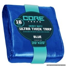 Core Tarps Extra Heavy Duty 16 Mil Tarp Cover Vodotesn Poly plachta odoln proti UV zren a roztren s vyztuenmi okraji pro stren kempingov c
