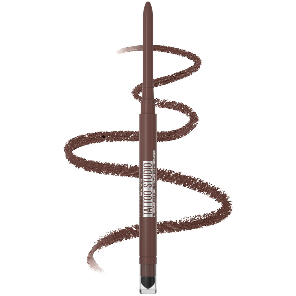 Photos - Eye / Eyebrow Pencil Maybelline Tattoo Studio Automatic Gel Pencil Waterproof Eyeliner, Blendable, Smudge Resistant, Matte Eyeliner For Up To 36H 