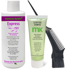 Marokkaanse keratine Blowout Braziliaanse keratine haarbehandeling Bewezen formule 120 ml Ontkrullen Glad maken Herstellen Formaldehyde-vrij Sin-form