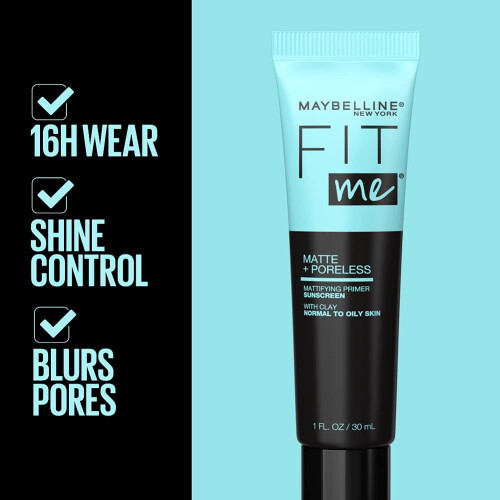 Maybelline Maybelline Fit Me Matte + Poreless Ματ Face Primer με SPF 20, 16Ωρες, Έλεγχος Λάμψης, 1 Τεμάχιο 2
