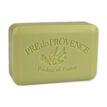 Pre de Provence Artisanal Soap Bar Enriched with Organic Shea Butter Natural French Skincare Quad Milled for Rich Smooth Lather Green Tea 8.