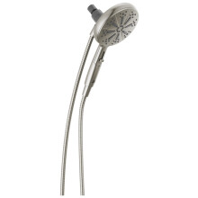 Delta Faucet 6-Spray SureDock magnetische douchekop met handdouche Douchekop van geborsteld nikkel met slang Douchekoppen en handdouches Handdouche H