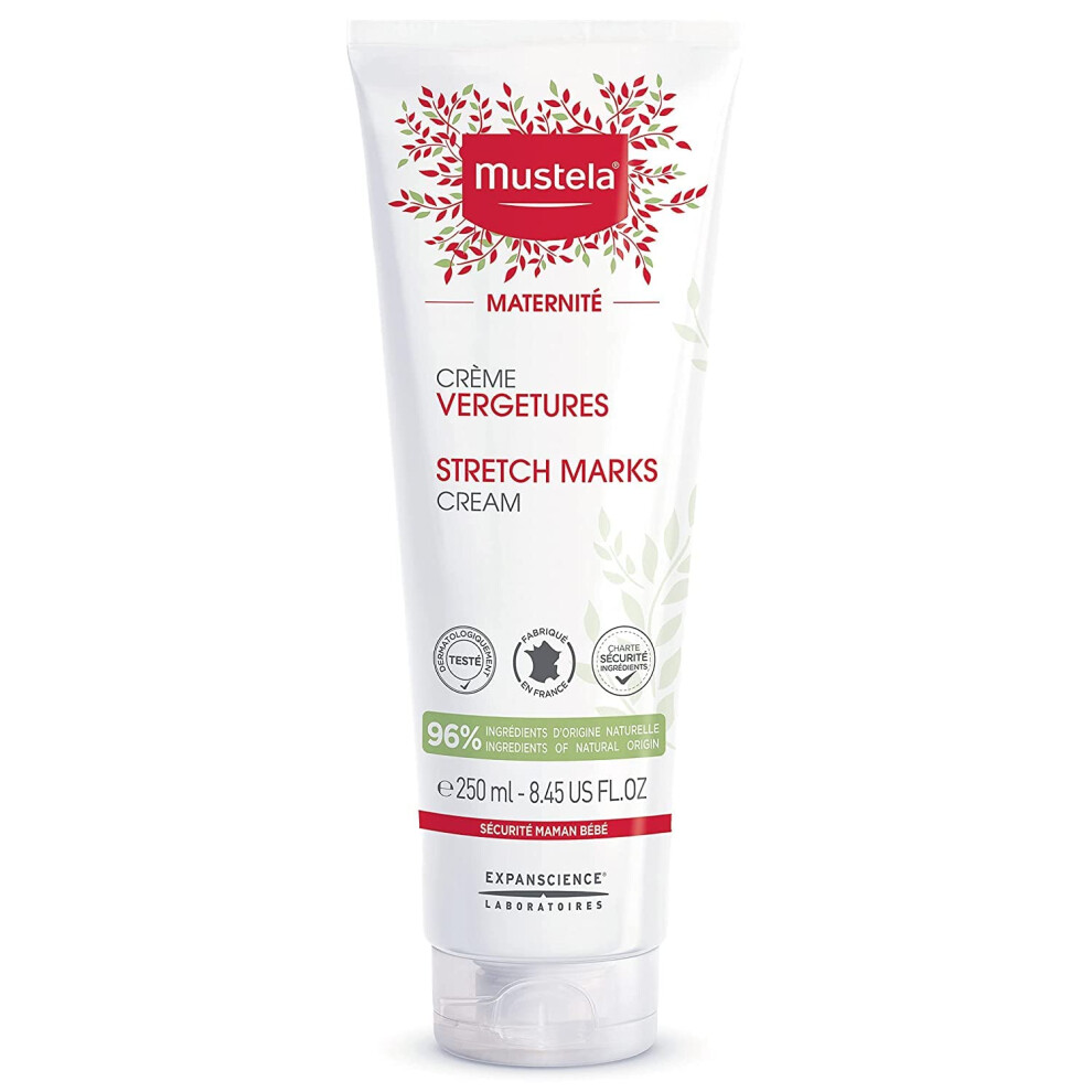 Mustela Maternity Stretch Marks Creamfor Pregnancy - Natural Skincare Massage Moisturizer With Natural Avocado Maracuja & Shea Butter - Lightly Fragr