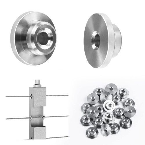 Muzata 20Pack 1/8" Σωλήνας Προστασίας Επίπεδου Καλωδίου για Μεταλλικές Κολώνες 1/8" T316