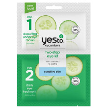 Yes To Cucumbers Kit para Olhos em 2 Passos para Olheiras e Inchaço