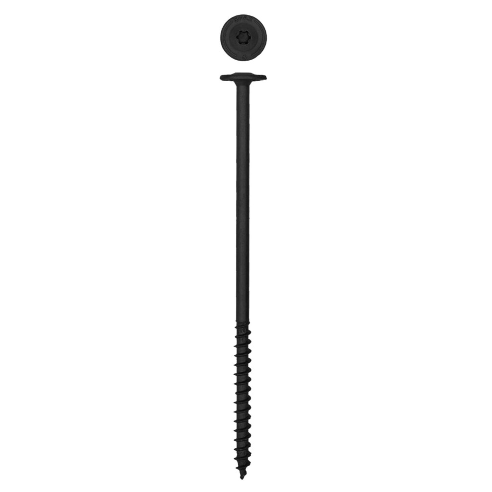 SPAX 1/4"""" x 6"""" Exterior Washer Head Structural Wood Lag Screws Powerlags Torx T-Star (50 EA) Bit Included Heavy Duty Rust Resistant