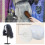 E ELAINFIA 3-Pack Witte Schuim Mannequin Hoofd - Draagbare Pruikstand 3