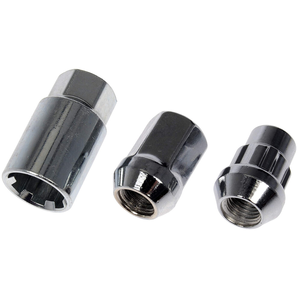 Dorman 713-375 Chrome Acorn Wheel Nut Lock Set Compatible With Select Models 20 Pack 889245806949