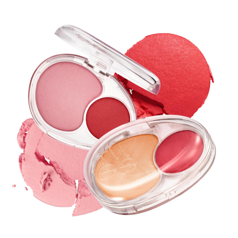 Fwee Mellow Dual Blush | Rd02 Another Me | Dual Color Jelly Texture 12 Colors Longwear Long-Lasting | 7.2G
