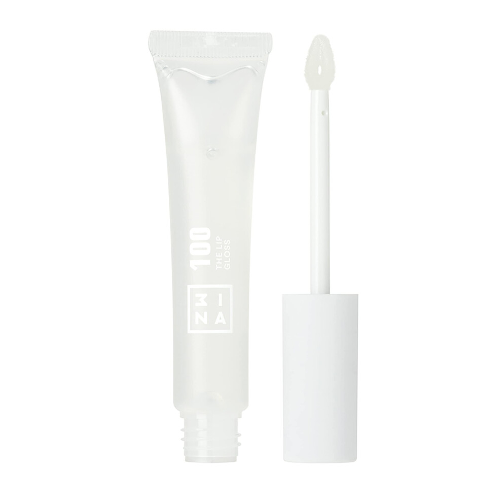 3Ina Clear Makeup - Vegan - Cruelty Free - The Lip Gloss 100 - Lip Gloss - Mirror-Effect - Glossy Look - Creamy Texture - Highly Pigmented - Lip Gloss