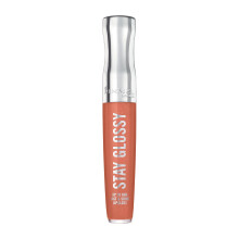Rimmel London Aufenthalts glnzend 465 Melon-Luft-Lipgloss Nicht-klebriger grausamkeitsfreier Farbe und glnzen bis zu 6-Stunden-Verschlei przi