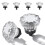 Matte Black Cabinet Knobs Crystal Cabinets Knob 4 Pack Clear Crystal Small Pull for Closet Dresser Drawers Cupboard Wardrobe Solid Alloy Retro Pull 1