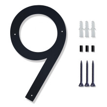 Nombres d'adresses de 15 pouces pour la maison Floating Modern Large House Nombres pour exterieur Numeros de maison en metal exterieur Noir noir