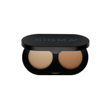 Sigma Beauty Color + Shape Brow Powder Duo - Szemldk paletta a termszetes, hatrozott szemldkrt - Stt s vilgos szemldkpder festshez s