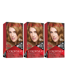 Revlon Permanente Haarkleur, Haarkleur zonder Ammoniak, 100% Grijsbedekking, 57 Licht Goudbruin, 4