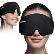 Cooling Gel Eye Mask for Puffy Eyes - Dark Circles Migraine Relief FSA HSA Eligible FACEMOON Reusable Sleep Mask for Ice Cold Compress Long-Lastin