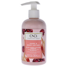 CND Scentsations Hydrating Hand & Body Lotion Lotion for Dry Skin Moisturizing Formula for Healthier Softer Skin Black Cherry and Nutmeg 8.3 Fl