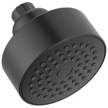 Delta Faucet Modern 3.5-inch Single-Spray Shower Head Black Round Shower Head High Pressure Shower Head 1.75 GPM Flow Rate Matte Black RP101842BL
