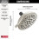 DELTA 75898SN Universal Components Shower Head  Satin Nickel 3