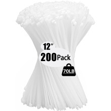 Kabelbinders van 12 inch 12 inch kabelbinders 200 stuks kabelbinders met een treksterkte van 70 pond Zelfsluitende kabelbinders UV-bestendige dikke n