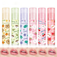 6-teiliges Roll-on-Lipgloss-l-Set, feuchtigkeitsspendende und pflegende Lippen, leichtes Lippenl, Fruchtdfte, veganer Lipgloss, ungiftiges Lippen