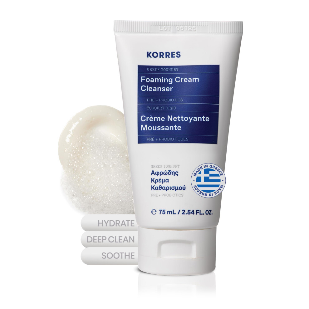 KORRES Greek Yoghurt Foaming Cream Cleanser 75 Ml  2.5 fl. oz.
