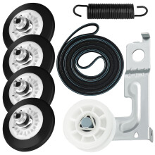 Romalon Dryer Repair Roller kit for Kenmore LG 4581EL2002C Roller Assembly 4561EL3002A Idler Pulley Assembly and 4400EL2001A (4400EL2001F) Dryer