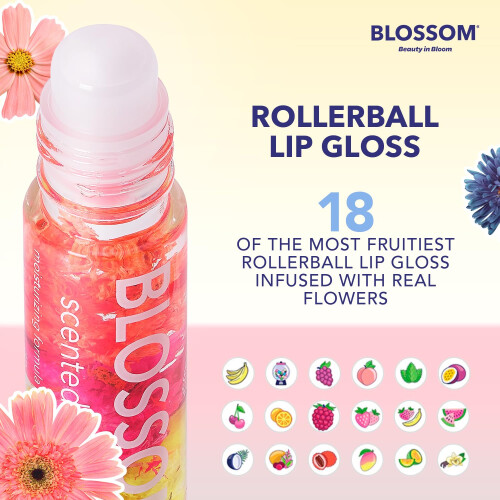 Αρωματικό Lip Gloss με Λουλούδια, Φτιαγμένο στις ΗΠΑ, 0.20 fl. oz./5.9ml, Βανίλια 1