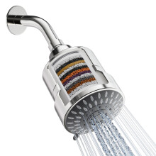 Nebelgefilterter Duschkopffilter f r hartes Wasser mit 5-Modus-Hochdruck-Wasserrevitalisierendem 15-Stufen-Filtrations-Duschwasserenth rter-Dusch
