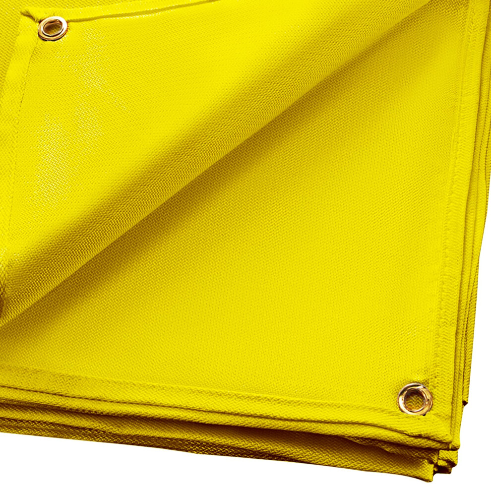 VEVOR 8 x 10 Ft Welding Blanket Gold Fiberglass Blanket Portable Fiberglass Fire Retardant Blanket Welding Mat Welding Fireproof Thermal Resistant Ins