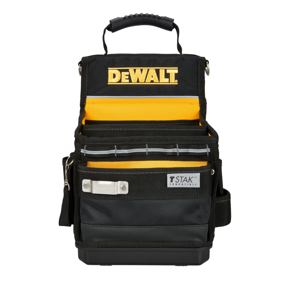 DEWALT Tool Bag  Easy Access Small Tool Pouch with Hard Bottom and Carrying Strap (DWST17624)