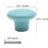 Hitefu 10PCS Blue Ceramic Cabinet Knobs 1.26""""/32mm Glossy Round Mushroom Drawer Pulls Handles  Cupboard Pull Handle with Screws (Blue) 2