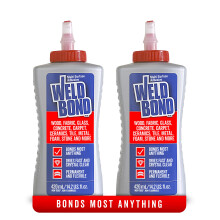 Weldbond Multi-Surface Non-Toxic Adhesive Glue Bonds Most Anything! Wood Glue for Furniture or on Glass Fabric Mosaic Ceramic Carpet Tile Stone & Mo