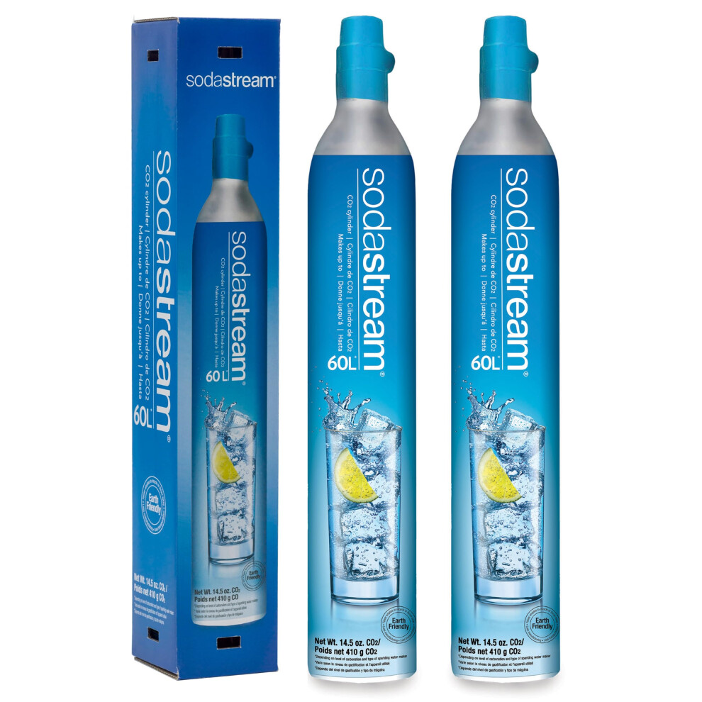 Sodastream 60L Co2 Exchange Carbonator  14.5oz  Set of 2  plus $15 Amazon.com Gift Card with Exchange
