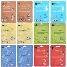 Celavi Collagen Face Sheet Mask K-Beauty Korea Skin Care Fugtgivende Ny D Type- 12 ark