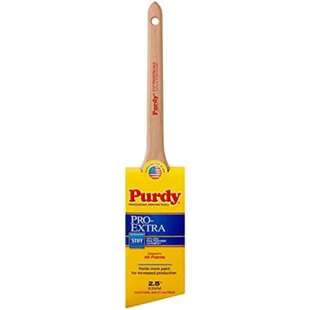 2-1/2"""" Purdy 144080725 Pro-Extra Dale Angled Sash Paint Brush  Tynex Chinex & Orel