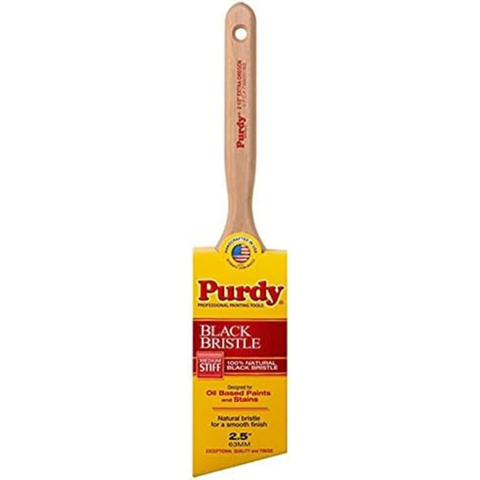 2-1/2"""" Purdy 144116025 Extra Oregon Angled Sash Paint Brush  Black China Bristle