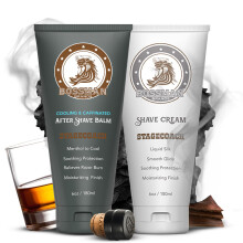 Bossman Silk Lotion borotvlkoz krm s husto borotvlkozs utni frfiaknak komb  borotvlkoz krm s borotvlkozs utni balzsam frfiaknak (S
